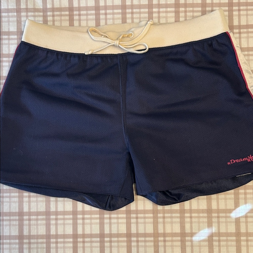 Dreamy Navy and Cream Girl’s  Athletic Shorts